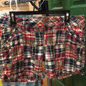 Size 11 plaid shorts